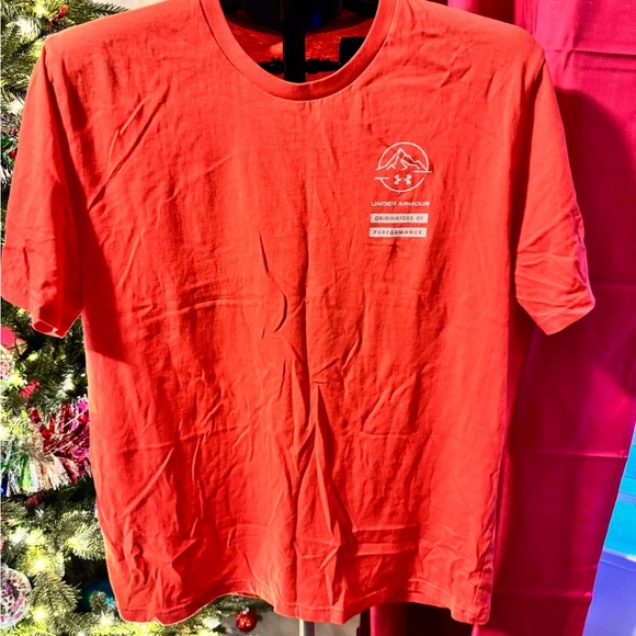 Under Armour Orange Graphic T-Shirt - Picture 1 of 4